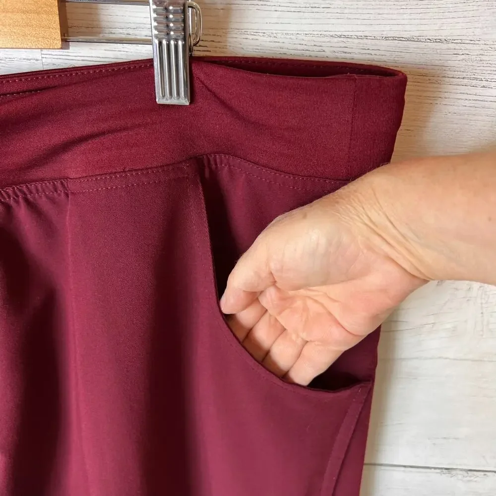 Figs Scrub Pants Mens Size XXL/T Burgundy T-21004T Heavy Duty Waistband Medical